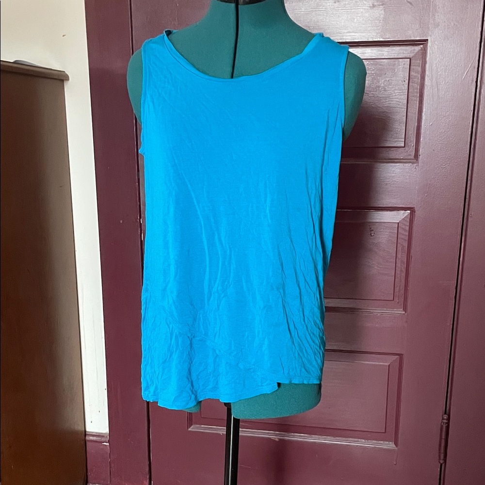 Women's Sleeveless  Blue Top